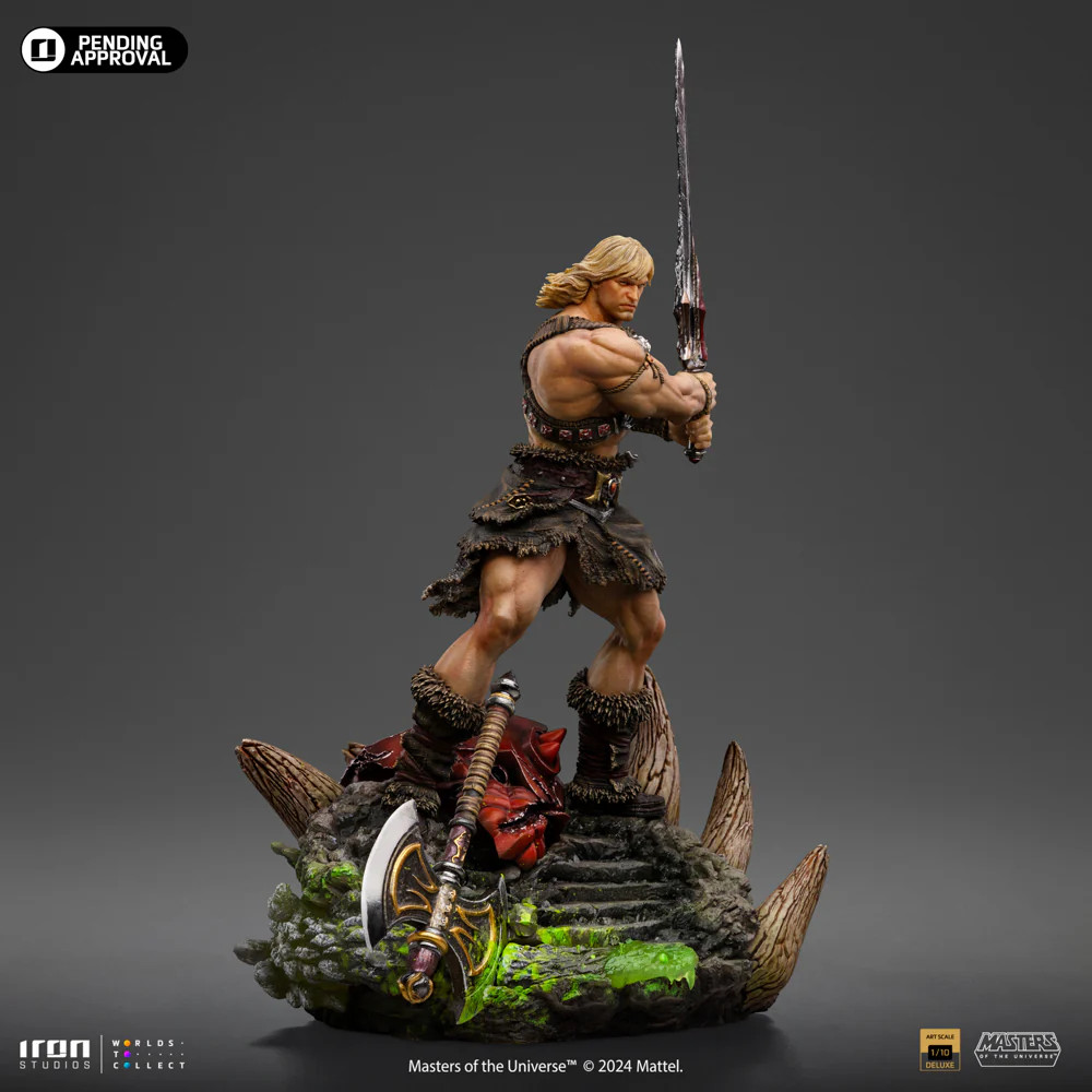 Iron Studios He-Man statue, He-Man Unleashed Art Scale, Masters of Iron Studios He-Man statue, He-Man Unleashed Art Scale, Masters of