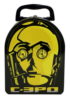 Star Wars C3PO Face Embossed Lunch Box Star Wars C3PO Face Embossed Lunch Box