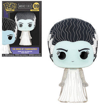 Funko Universal Monsters Bride of Frankenstein Large Enamel Pop! Pin Funko Universal Monsters Bride of Frankenstein Large Enamel Pop! Pin
