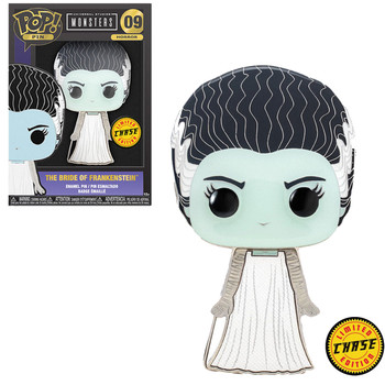 Funko Universal Monsters Bride of Frankenstein Large Enamel CHASE Pop! Pin Funko Universal Monsters Bride of Frankenstein Large Enamel CHASE Pop! Pin
