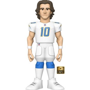 Funko NFL Los Angeles Chargers Justin Herbert 5-Inch CHASE Vinyl Gold Figure