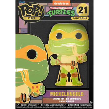 Funko Teenage Mutant Ninja Turtles Michelangelo Large Enamel Pop! Pin Funko Teenage Mutant Ninja Turtles Michelangelo Large Enamel Pop! Pin