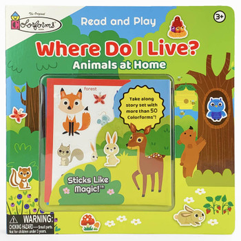 Colorforms Where Do I Live? Deluxe Board Book