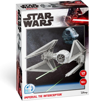 4D Cityscape Star Wars 3D Paper Model Kits - Imperial Tie Interceptor