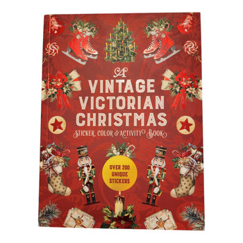 A Vintage Victorian Christmas Sticker, Color & Activity Book