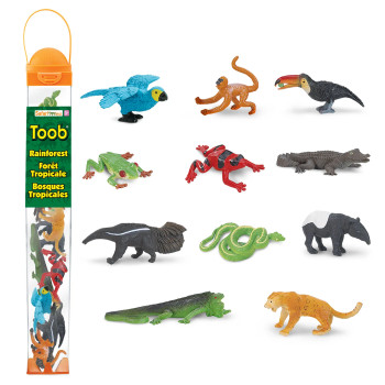 Rainforest TOOB® – Mini Jungle Animal Figure Set
