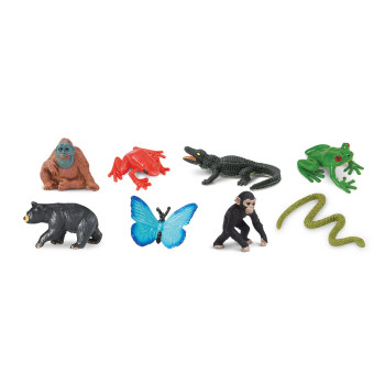 Rainforest Fun Pack – Miniature Jungle Animal Figure Set