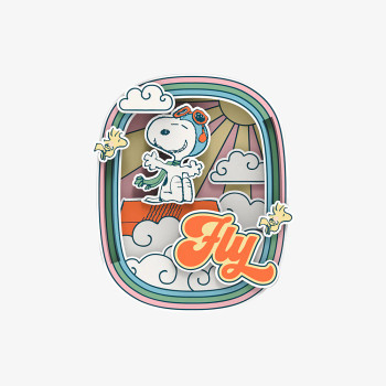 Puremind Peanuts Snoopy Pilot Dreams Interactive Magnet