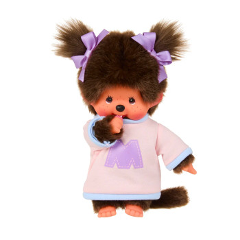 Monchhichi Girl Bi-Color Sweater Plush Doll
