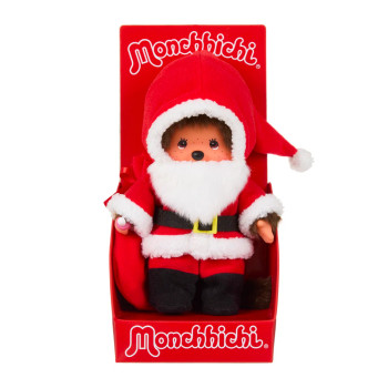Monchhichi Boy Santa Claus Plush Doll