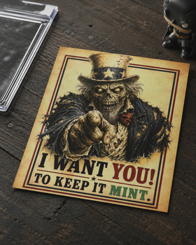 Keep It Mint — Zombie Uncle Sam 11×14 UV Canvas Wall Art Print