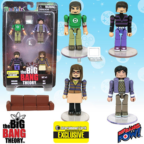 The Big Bang Theory Minimates Set 1 - Entertainment Earth Exclusive