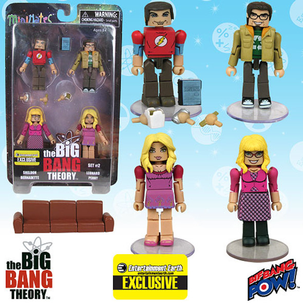 The Big Bang Theory Minimates Set 2 - Entertainment Earth Exclusive