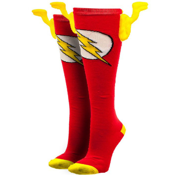 DC Comics Flash Knee High Socks With Wings