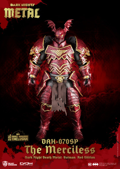 Dark Nights Metal Batman Merciless Red Version DAH-070SP Action Figure - San Diego Comic-Con 2022 Previews Exclusive