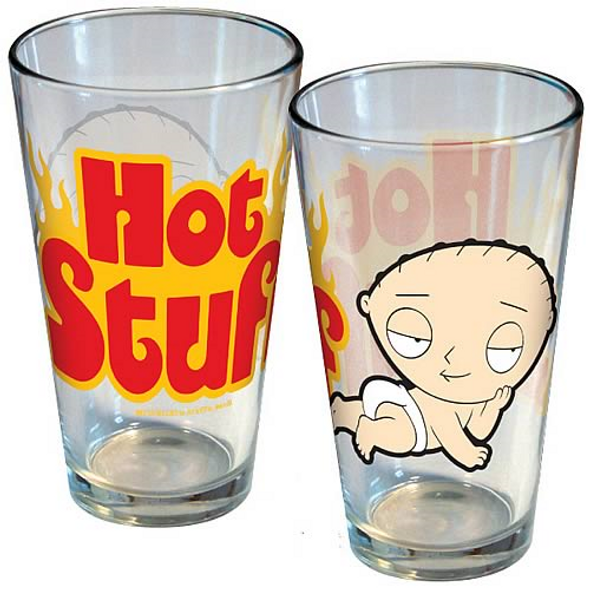 Family Guy Stewie Hot Stuff Pint Glass