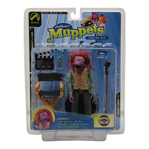 Palisades Muppets Series 6 Clifford Variant Action Figure - Rare Collectible Rock 'n' Roll Dog