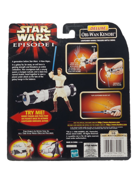 Hasbro Star Wars Episode 1 Deluxe Obi-Wan Kenobi Action Figure