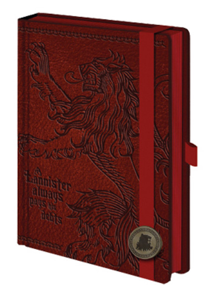 Game of Thrones Lannister Premium A5 Journal