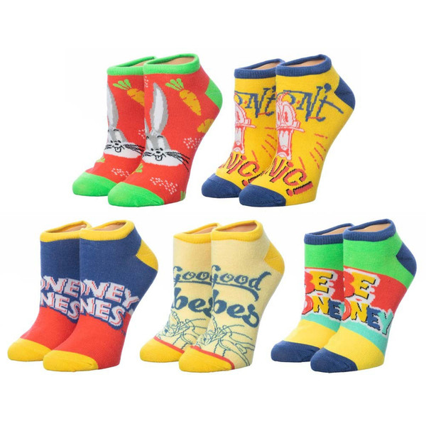 Looney Tunes Classic 5 Pair Ankle Socks