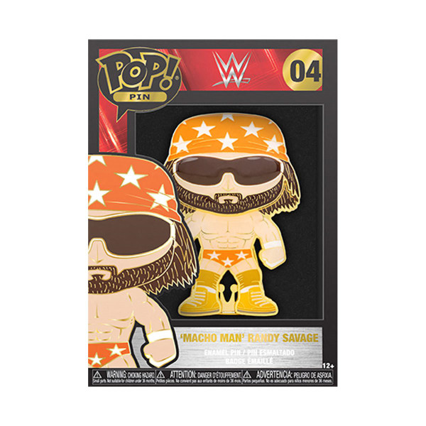 Funko WWE Randy Macho Man Savage Large Enamel Pop! Pin