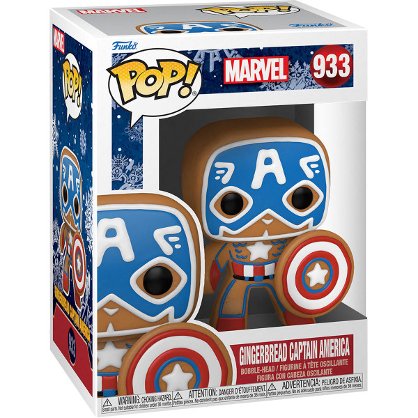 Funko Marvel Holiday Gingerbread Captain America Pop! Vinyl Figure