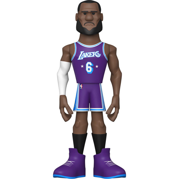 Funko NBA Lakers LeBron James (City Uniform) 5-Inch Vinyl Gold Figure