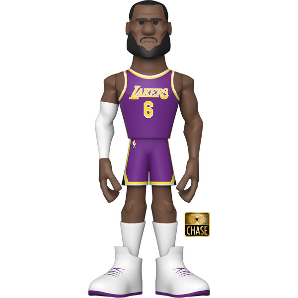 Funko NBA Lakers LeBron James (City Uniform) 5-Inch CHASE Vinyl Gold Figure