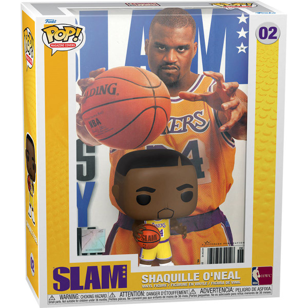 Funko NBA SLAM Shaquille O'Neal Pop! Cover Figure with Case