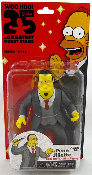 NECA Simpsons 25th Anniversary 5-Inch Series 3 - Penn Jillette Action Figure