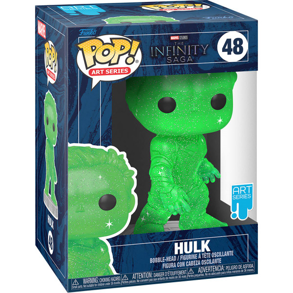 Funko Avengers Infinity Saga Hulk Green Artist Series Pop! Vinyl Figure with Pop! Protector Case