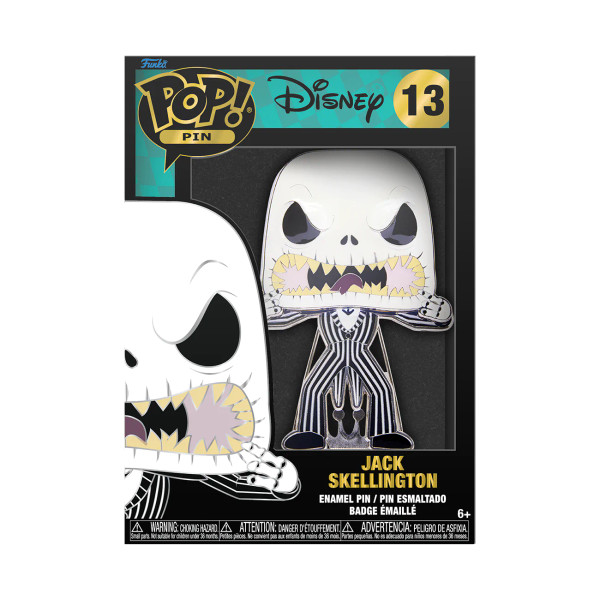 Funko The Nightmare Before Christmas Jack Skellington Large Enamel Pop! Pin