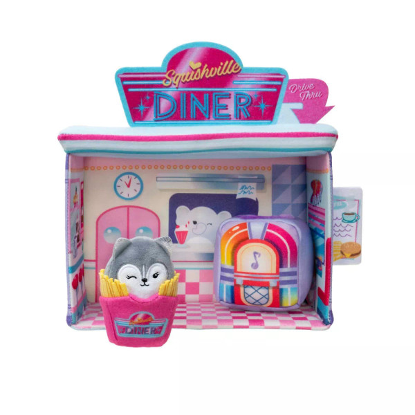 Jazwares Squishville Darling Diner Deluxe Play Scene 2 Inch Plush