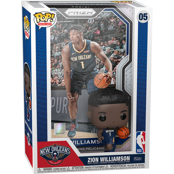 Funko NBA Zion Williamson Pop! Trading Card Figure with Case