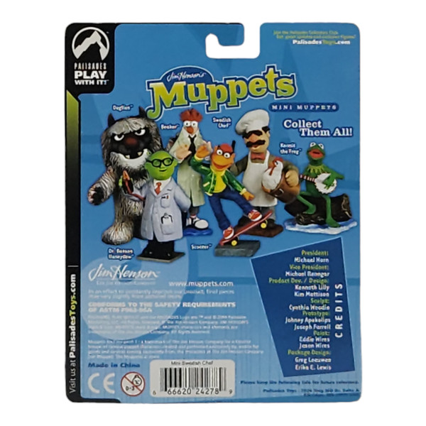 Palisades Mini Muppets Chef Collectible Figurine - Iconic Muppet Culinary Expert