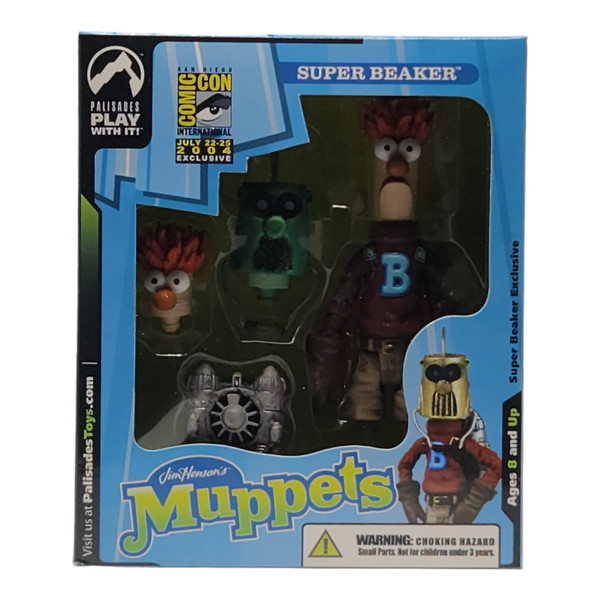 Palisades Muppets Super Beaker 2004 SDCC Exclusive Collectible (Green Helmet)