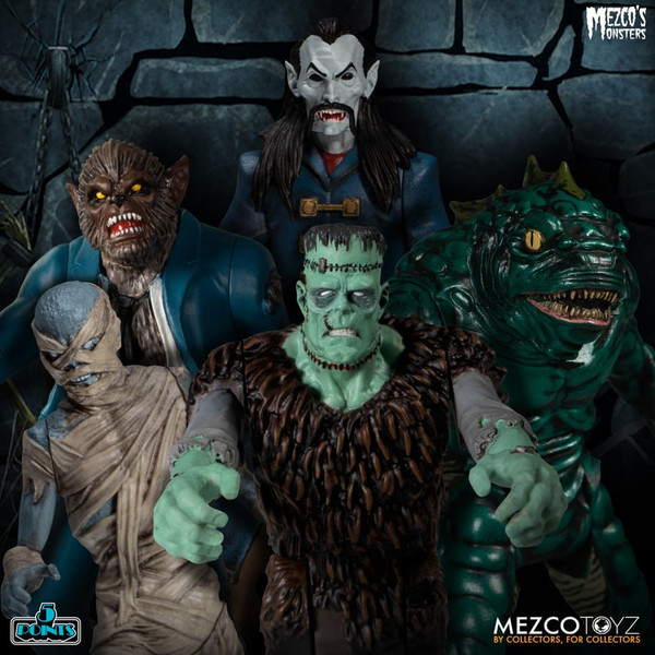 Mezco Toyz Monsters Tower of Fear 5 Points Deluxe Boxed Set