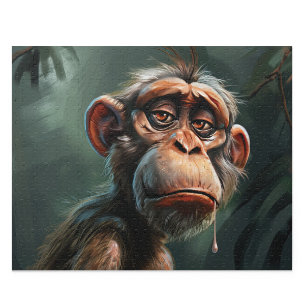 WildExpressions: Melancholy Ape Jigsaw Puzzle