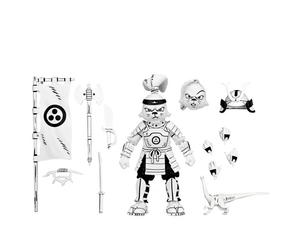 NECA Usagi Yojimbo Samurai Usagi Yojimbo Black & White 7-Inch Scale Action Figure