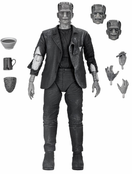 NECA Universal Monsters Ultimate Bride of Frankenstein Frankenstein's Monster B&W Version 7-Inch Scale Action Figure