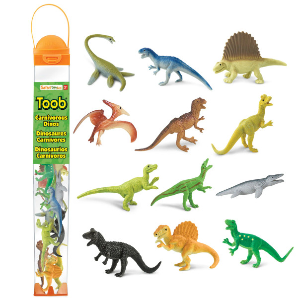 Carnivorous Dinos TOOB® – Mini Predator Dinosaur Figure Set