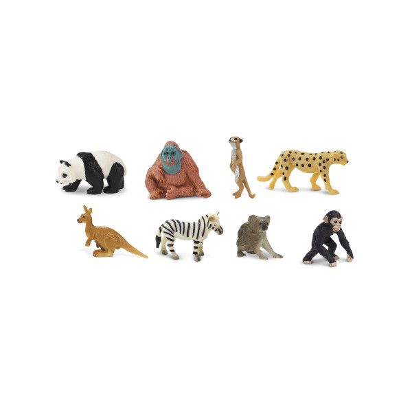 Exotic Fun Pack – Miniature Wild Animal Figure Set