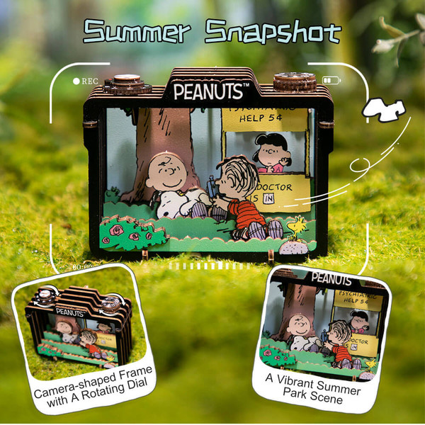 Puremind Peanuts Snoopy Summer Snapshot Wooden Puzzle