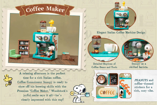 Pantasy Peanuts Snoopy Retro Times Series Coffee Maker