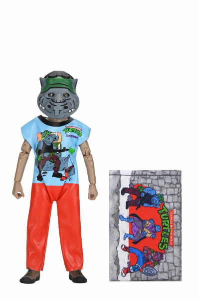 NECA Ben Cooper Costume Kids Collection Teenage Mutant Ninja Turtles Rocksteady Clothed Action Figure
