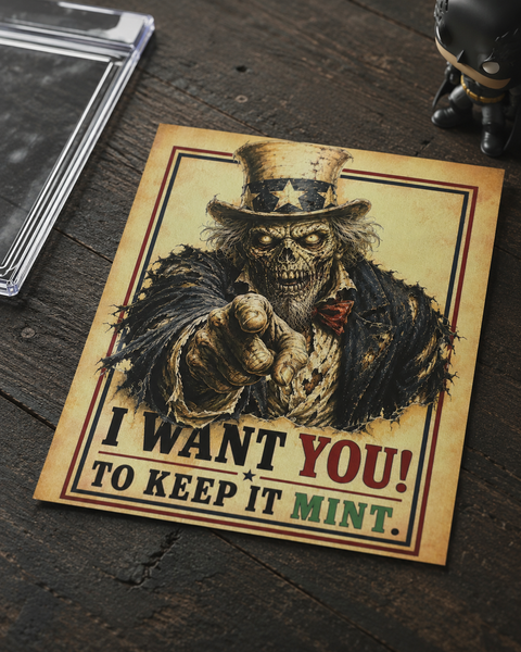 Keep It Mint — Zombie Uncle Sam 11×14 UV Canvas Wall Art Print