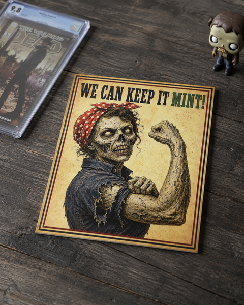 Keep It Mint — Zombie Rosie 11×14 UV Canvas Wall Art Print