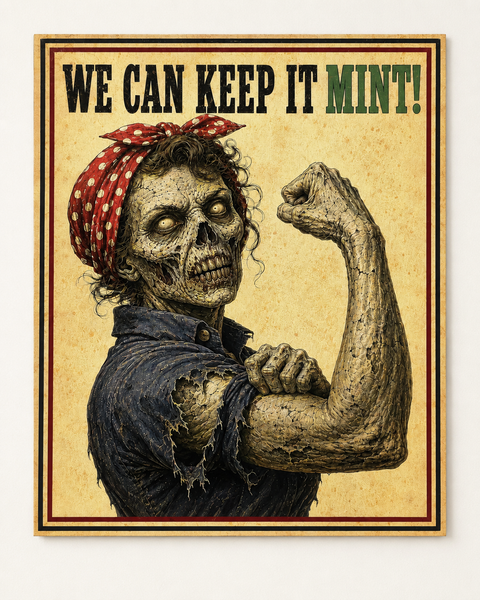 Keep It Mint — Zombie Rosie 11×14 UV Canvas Wall Art Print