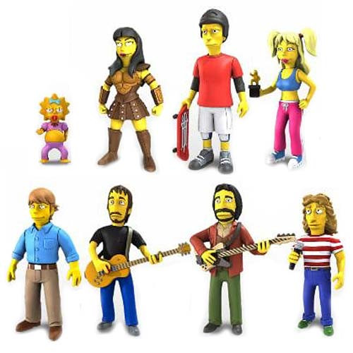 Simpsons 5-Inch Celebrity Guest Action Figure Series 2 Set