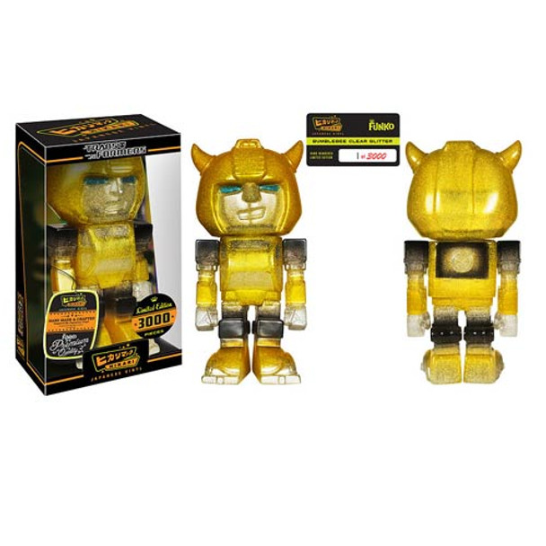 Transformers Bumblebee Clear Glitter Hikari Sofubi Vinyl Figure